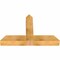 Ekena Millwork Portland Rough Sawn Timber Gable Bracket, Western Red Cedar, 48"W x 32"H x 6"D x 6"F, 16/12 Pitch GBW048X32X0606POR00RWR - alternate 2